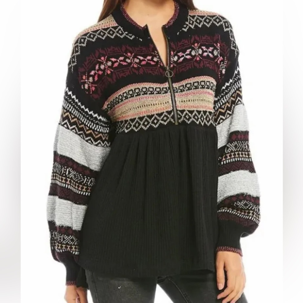 FREE PEOPLE Babydoll CABIN FEVER Swit Sweater